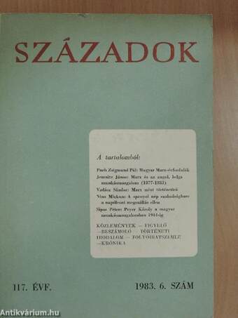 Századok 1983/6.