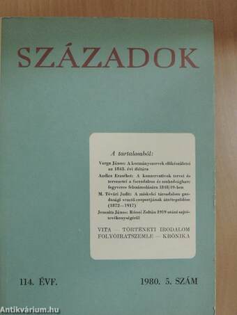 Századok 1980/5.