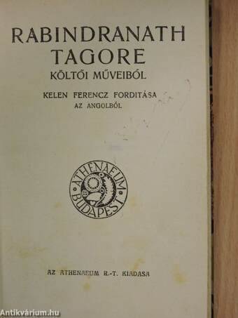 Rabindranath Tagore költői műveiből