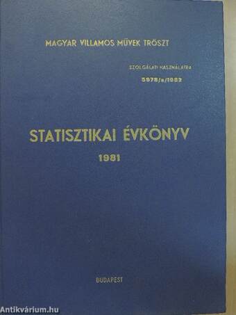 Statisztikai évkönyv 1981