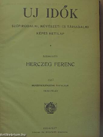 Uj Idők 1923. január-december I-II.