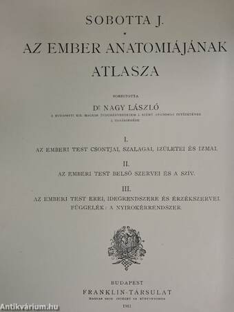 Az ember anatomiájának atlasza I-III.