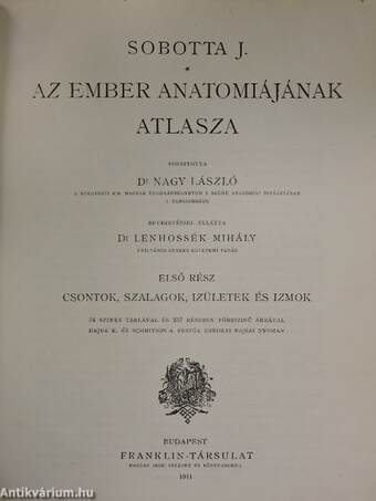 Az ember anatomiájának atlasza I-III.