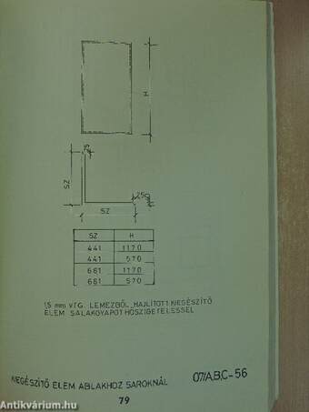 9x9 és 6x9m-es vasbeton vázszerkezet és KP falpanel felhasználásával készíthető épületek I-II.