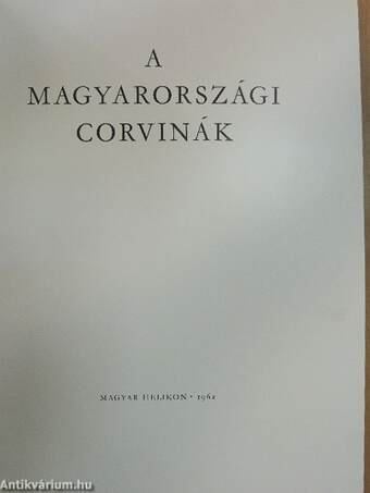 A magyarországi Corvinák