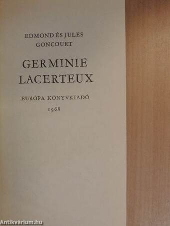 Germinie Lacerteux