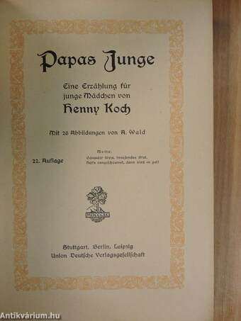 Papas Junge (gótbetűs)