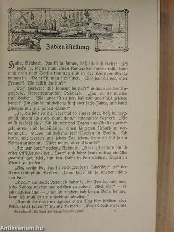 An Bord des Panzerkreuzers "Yorck" rund um die Erde (gótbetűs)