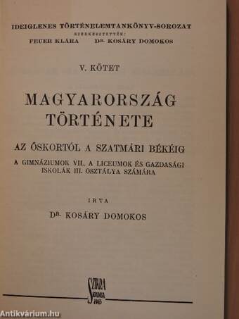 Magyarország története az őskortól a szatmári békéig