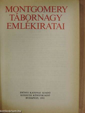 Montgomery tábornagy emlékiratai