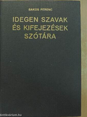 Idegen szavak és kifejezések szótára