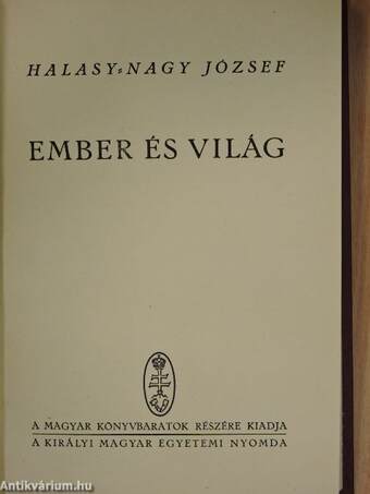 Ember és világ