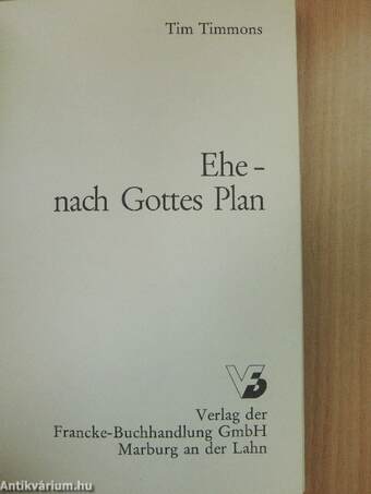 Ehe - nach Gottes Plan