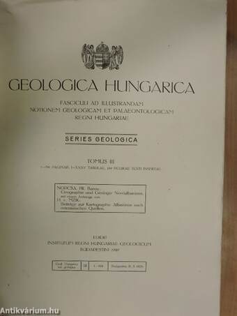 Geologica Hungarica - Series Geologica 3.