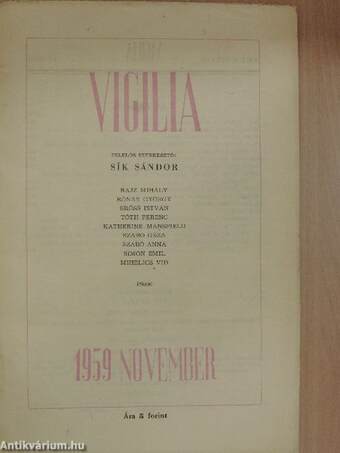 Vigilia 1959. november