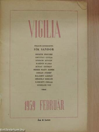 Vigilia 1959. február
