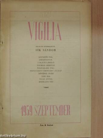 Vigilia 1959. szeptember