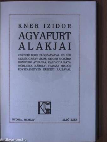 Kner Izidor agyafurt alakjai