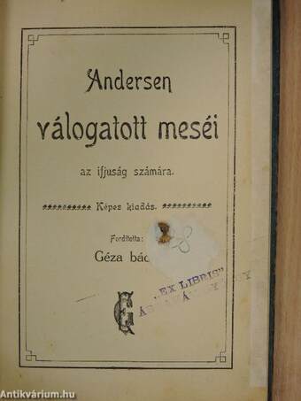 Andersen válogatott meséi (rossz állapotú)