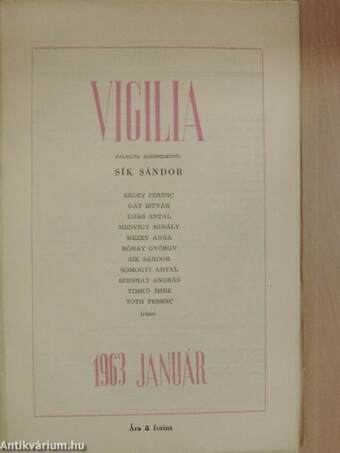 Vigilia 1963. január