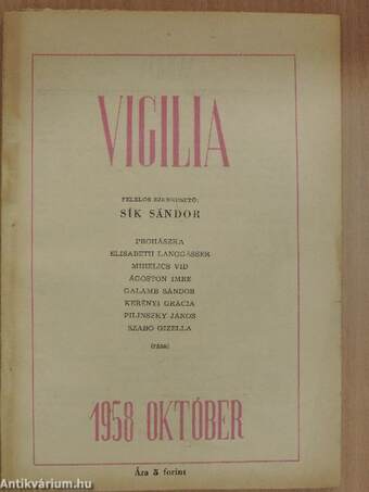 Vigilia 1958. október