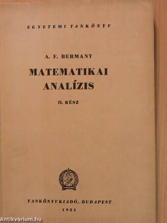 Matematikai analízis II.