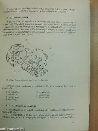 Hidraulikus berendezések üzemeltetése és karbantartása