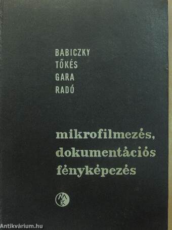 Mikrofilmezés, dokumentációs fényképezés