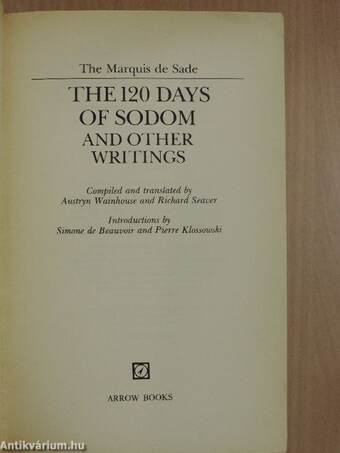 The 120 Days of Sodom and other writings