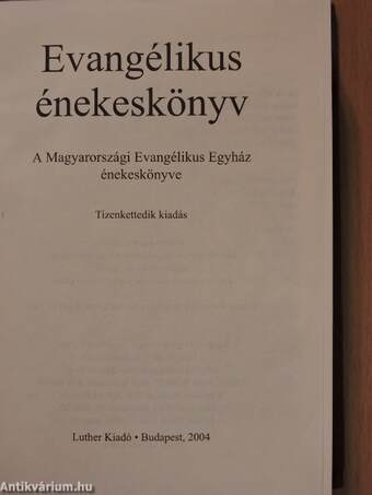 Evangélikus énekeskönyv