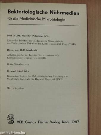 Bakteriologische Nährmedien für die Medizinische Mikrobiologie