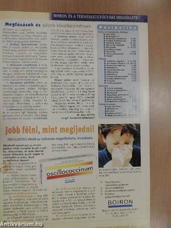 Természetgyógyász Magazin 1999-2001. (nem teljes évfolyamok)