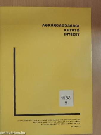 A szőlő-bor vertikum helyzete, költségvetési kapcsolatainak alakulása