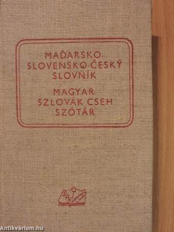 Magyar-szlovák-cseh szótár