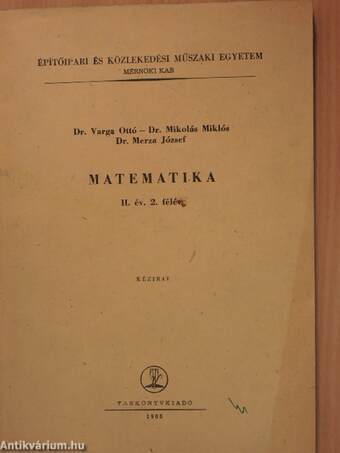 Matematika II/2.