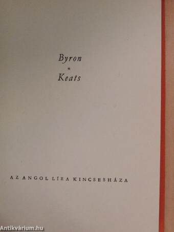 Byron/Keats