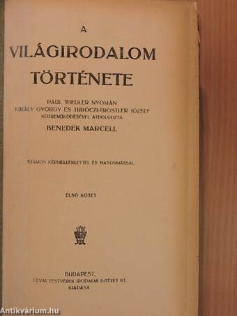 A világirodalom története I-II.