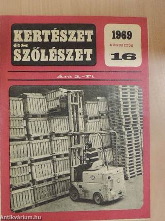 Kertészet és Szőlészet 1969. augusztus