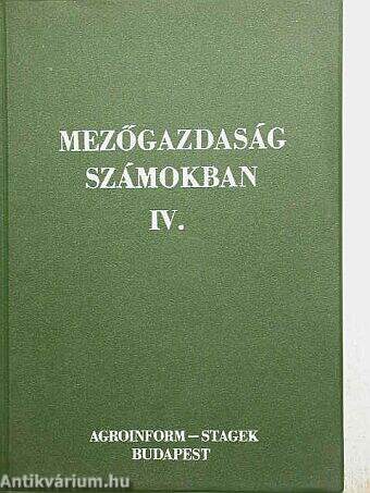 Mezőgazdaság számokban IV.