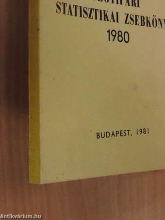 Vegyipari statisztikai zsebkönyv 1980