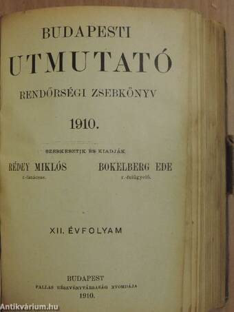 Budapesti utmutató 1910