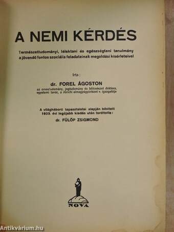 A nemi kérdés