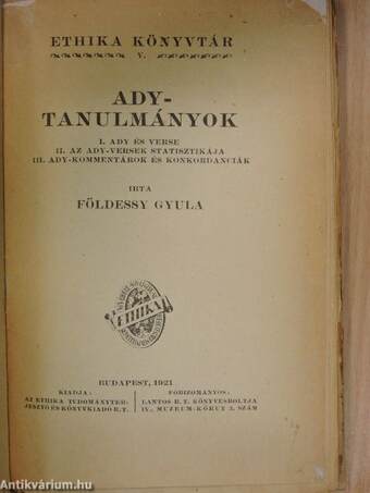 Ady-tanulmányok