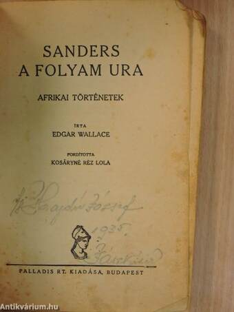 Sanders a folyam ura