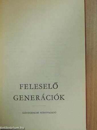 Feleselő generációk