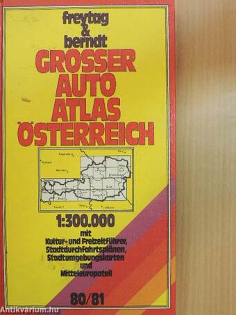 Freytag & Berndt Grosser Autoatlas Österreich 80/81
