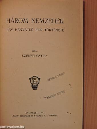 Három nemzedék