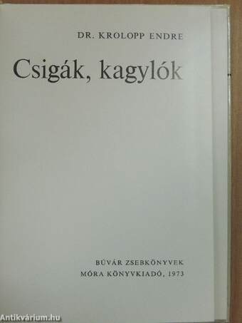 Csigák, kagylók