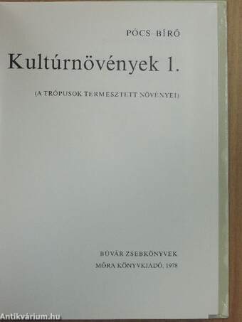 Kultúrnövények 1.