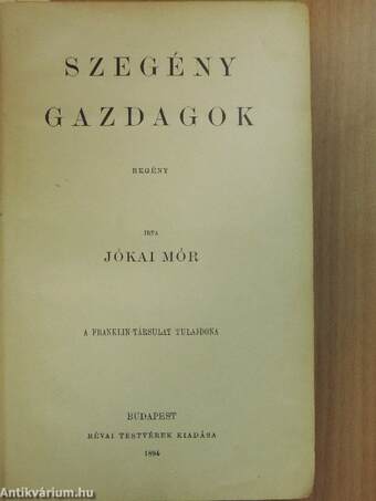 Szegény gazdagok